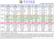 2024년 5월 1주 식단표